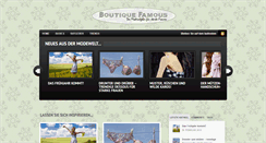 Desktop Screenshot of boutique-famous.de